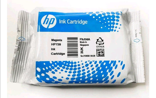 HP 728 Magenta DesignJet Ink Cartridge F9J58A - Brand New Sealed
